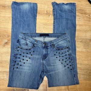 Rock & Republic Kasandra Studded Bootcut Jeans Y2K Spiked Denim Size 8